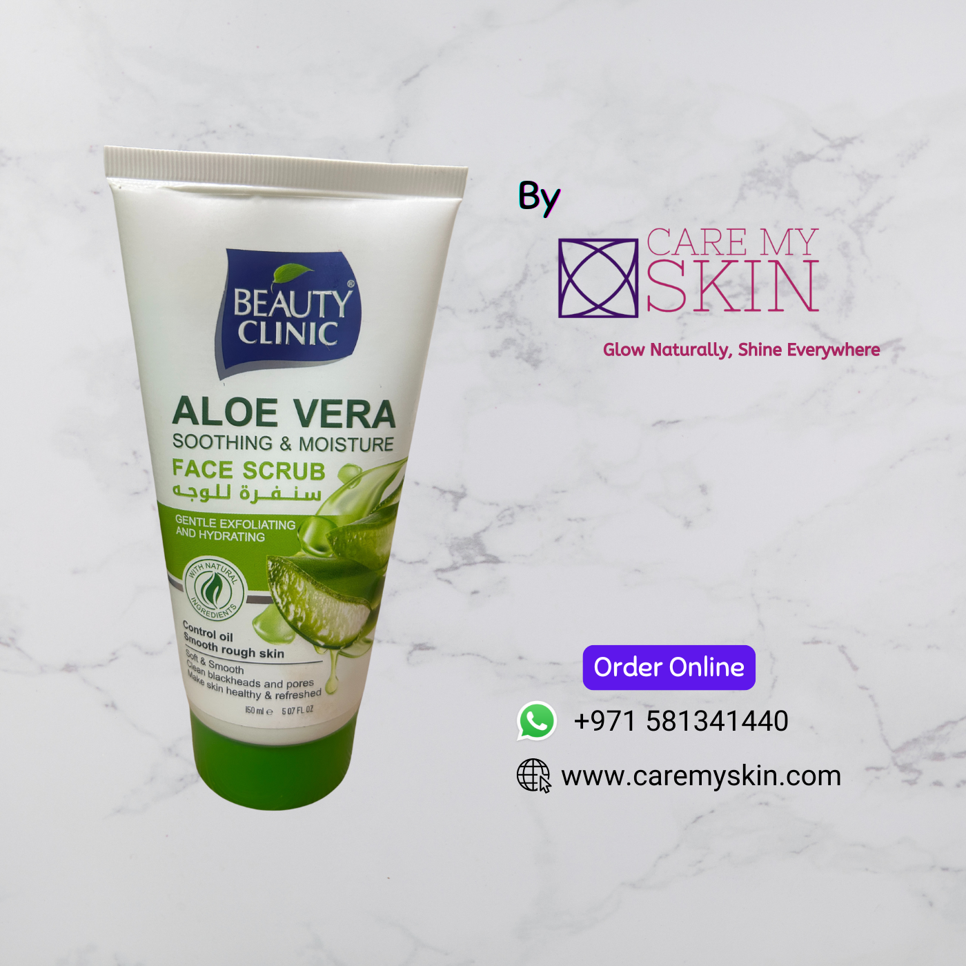 Face Scrub - 150ml - Aloe Vera - Beauty Clinic