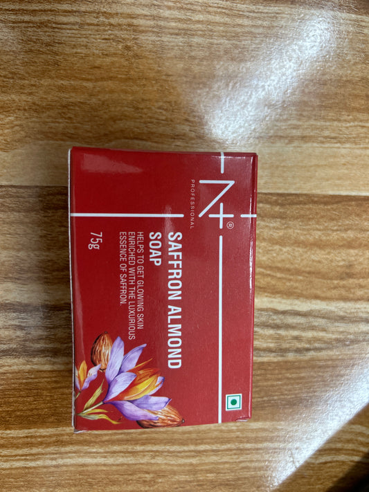 N+ Saffron & Almond Soap – Brightening & Moisturizing Premium Soap
