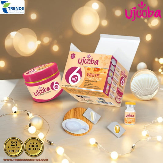 Ujooba White Prestige Beauty Cream – Complete 6-in-1 Skincare Set