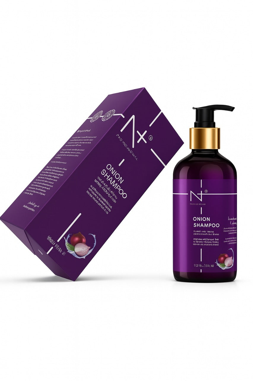 N+ Onion Shampoo 300ML – Anti-Hair Fall Strengthening Shampoo
