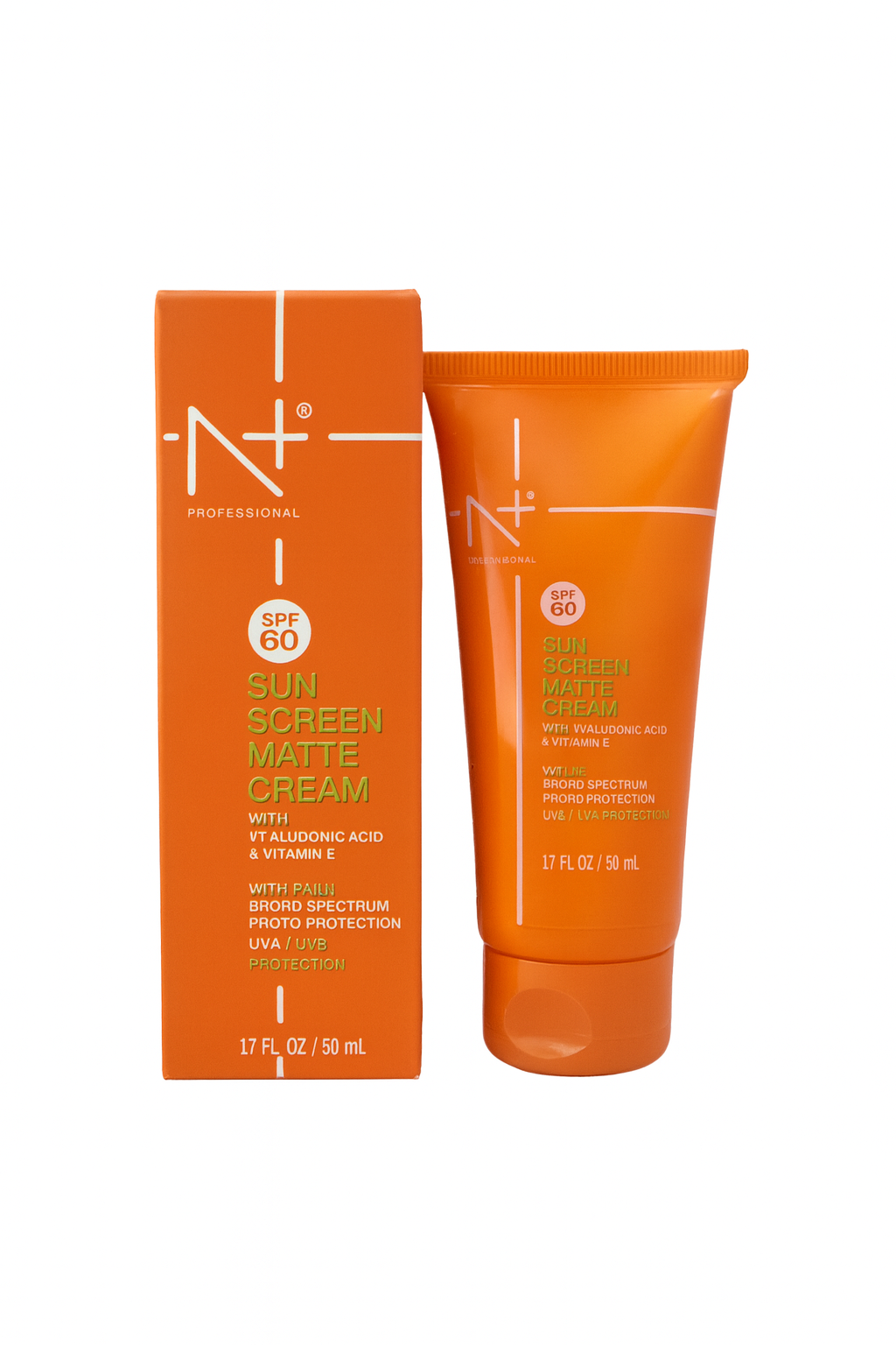 N+ SPF 60 Matte Sunscreen Cream 50ML – Oil-Free High Sun Protection