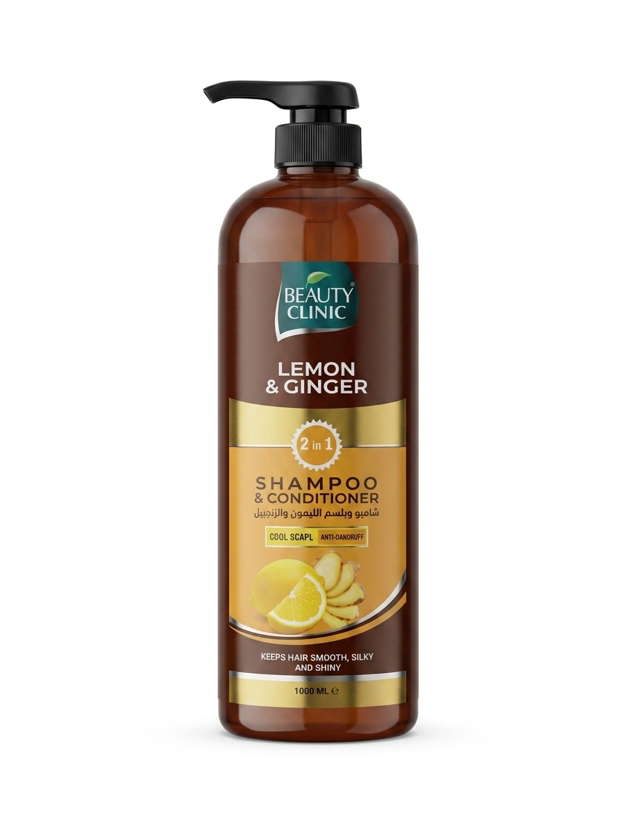 Beauty Clinic Anti-Dandruff Shampoo - Lemon & Ginger - 1000ML