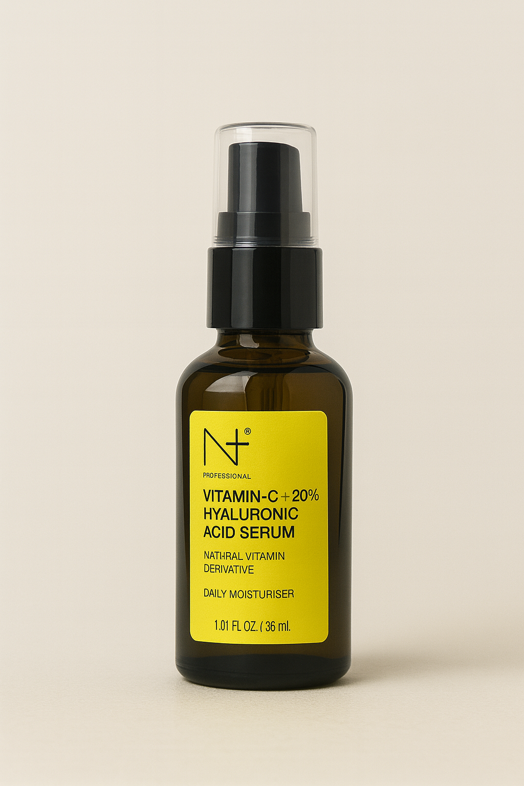 N+ Professional Vitamin-C + 20% Hyaluronic Acid Serum – Brightening & Hydrating Daily Moisturiser (30ml)